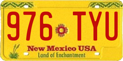 NM license plate 976TYU