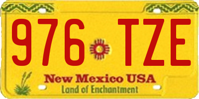 NM license plate 976TZE