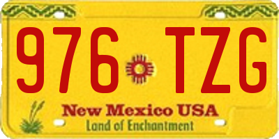 NM license plate 976TZG