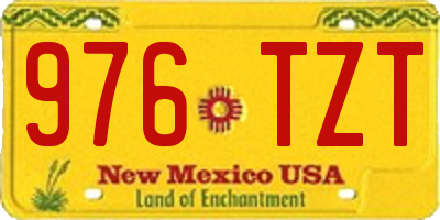 NM license plate 976TZT