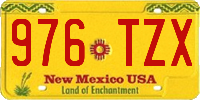 NM license plate 976TZX