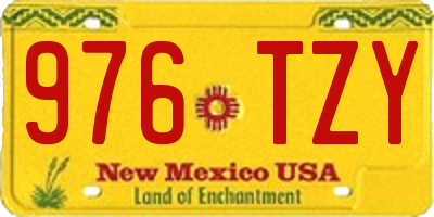 NM license plate 976TZY