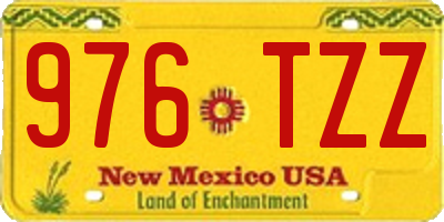 NM license plate 976TZZ