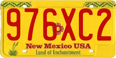 NM license plate 976XC2