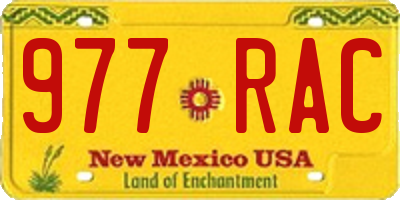 NM license plate 977RAC