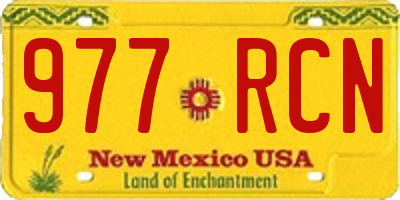 NM license plate 977RCN