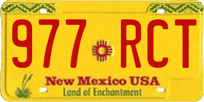 NM license plate 977RCT