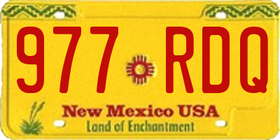 NM license plate 977RDQ