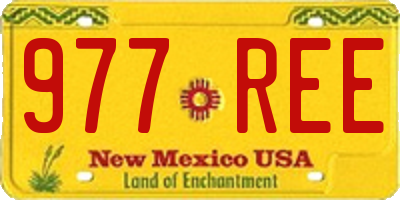 NM license plate 977REE