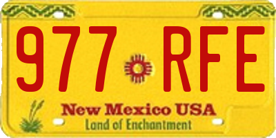 NM license plate 977RFE