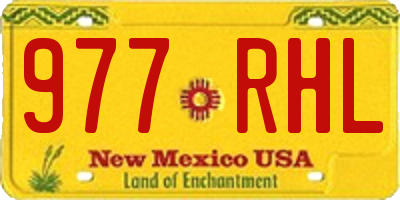 NM license plate 977RHL