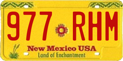 NM license plate 977RHM
