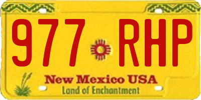 NM license plate 977RHP