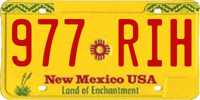 NM license plate 977RIH
