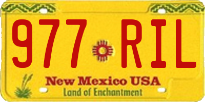 NM license plate 977RIL