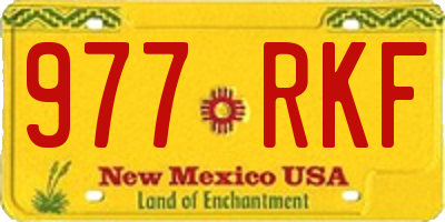 NM license plate 977RKF