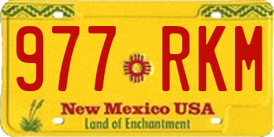 NM license plate 977RKM