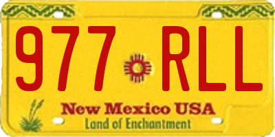 NM license plate 977RLL