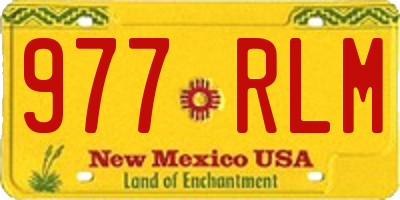 NM license plate 977RLM