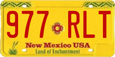 NM license plate 977RLT