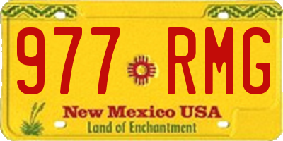 NM license plate 977RMG