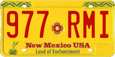 NM license plate 977RMI