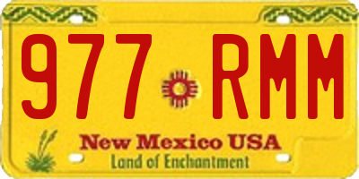 NM license plate 977RMM