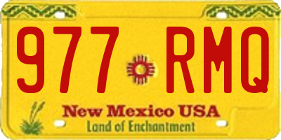 NM license plate 977RMQ