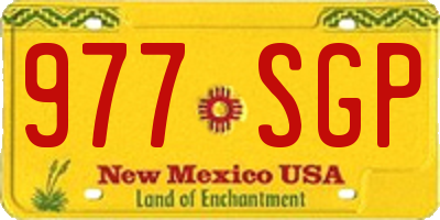 NM license plate 977SGP
