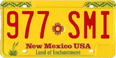 NM license plate 977SMI