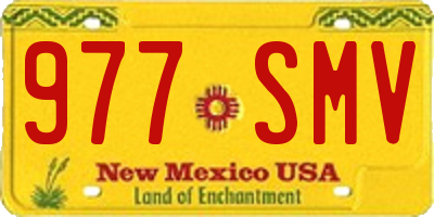 NM license plate 977SMV