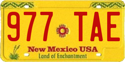 NM license plate 977TAE