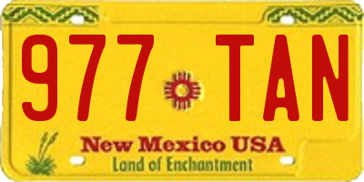 NM license plate 977TAN
