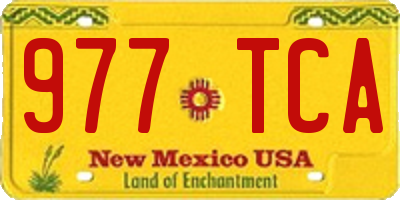 NM license plate 977TCA