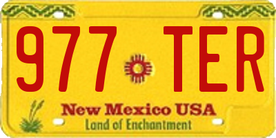 NM license plate 977TER
