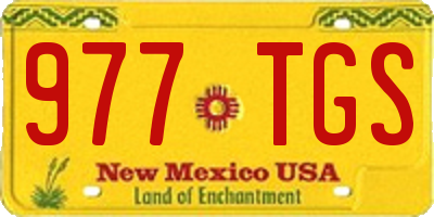 NM license plate 977TGS