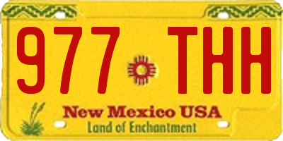 NM license plate 977THH