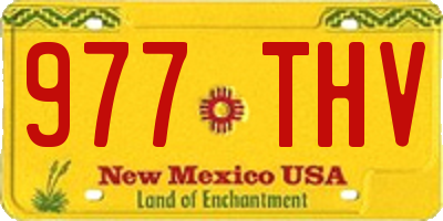 NM license plate 977THV