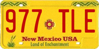 NM license plate 977TLE