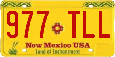 NM license plate 977TLL