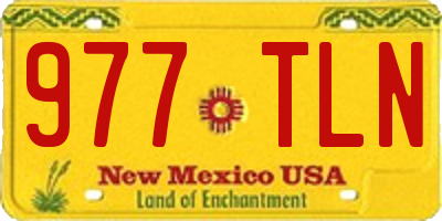 NM license plate 977TLN