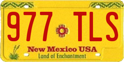 NM license plate 977TLS