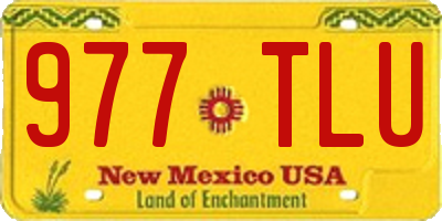 NM license plate 977TLU