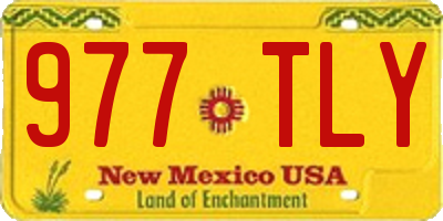NM license plate 977TLY