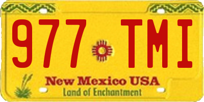 NM license plate 977TMI