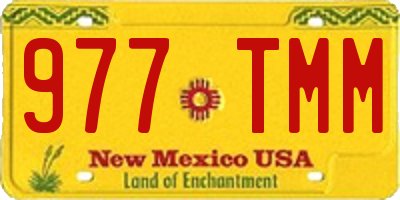 NM license plate 977TMM