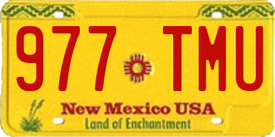 NM license plate 977TMU