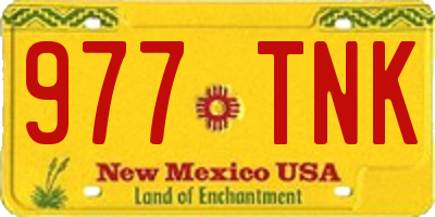 NM license plate 977TNK