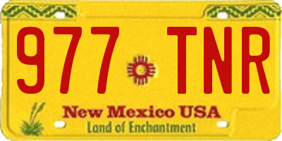 NM license plate 977TNR