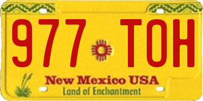 NM license plate 977TOH